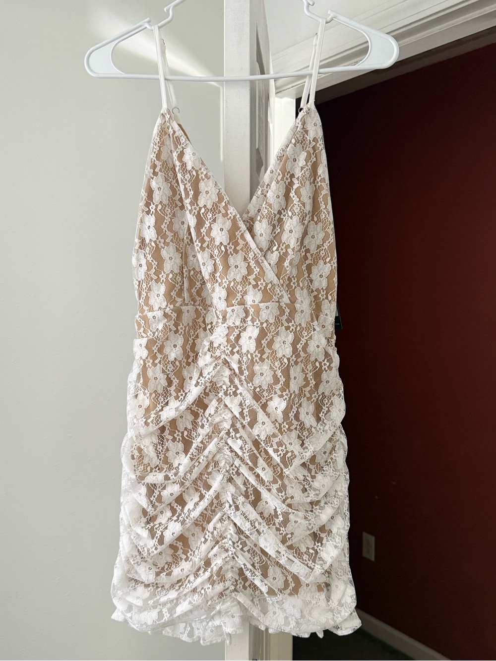Lulu's White Lace Mini Dress